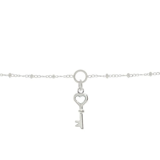 21st Birthday Key Charm Bracelet in Sterling Silver