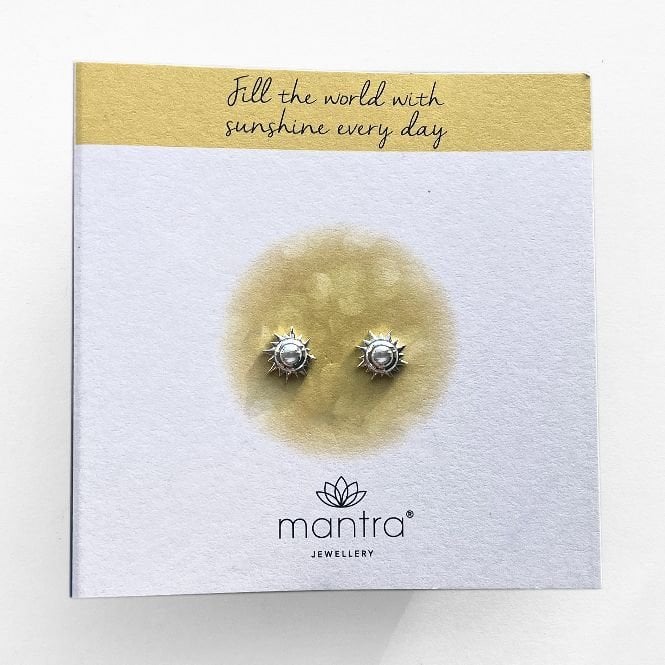 Sun Earrings in Gold