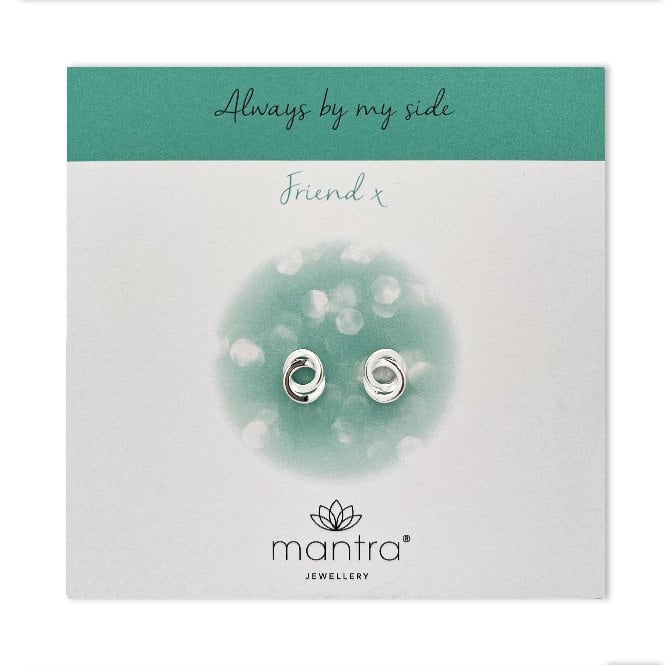 Friendship Linked Circles Earrings in Sterling Silver