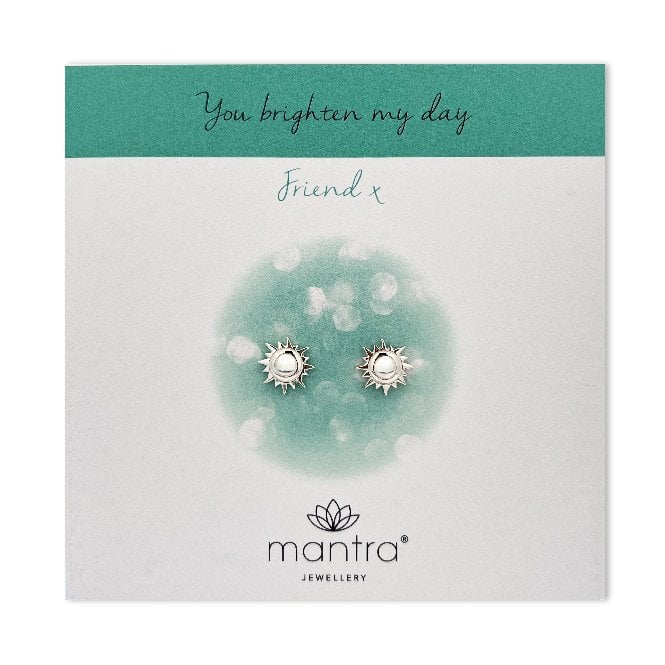 Friendship Sunshine Earrings in Sterling Silver