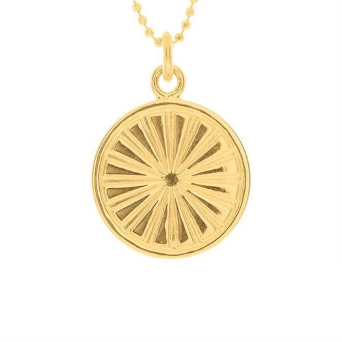 Everything I Need Disc Necklace in Gold