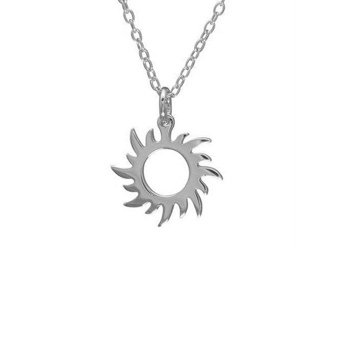 Friendship Sunshine Necklace in Sterling Silver
