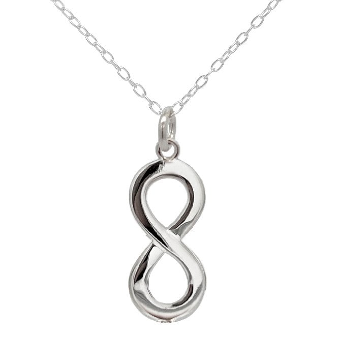Sister Infinity Necklace in Sterling Silver
