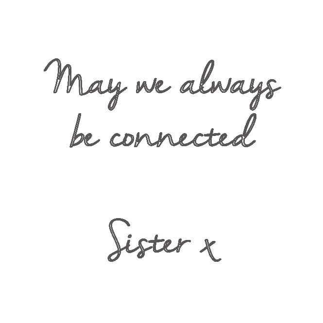 Sister Infinity Necklace in Sterling Silver