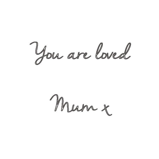 Fancy Heart Mum Necklace in Sterling Silver