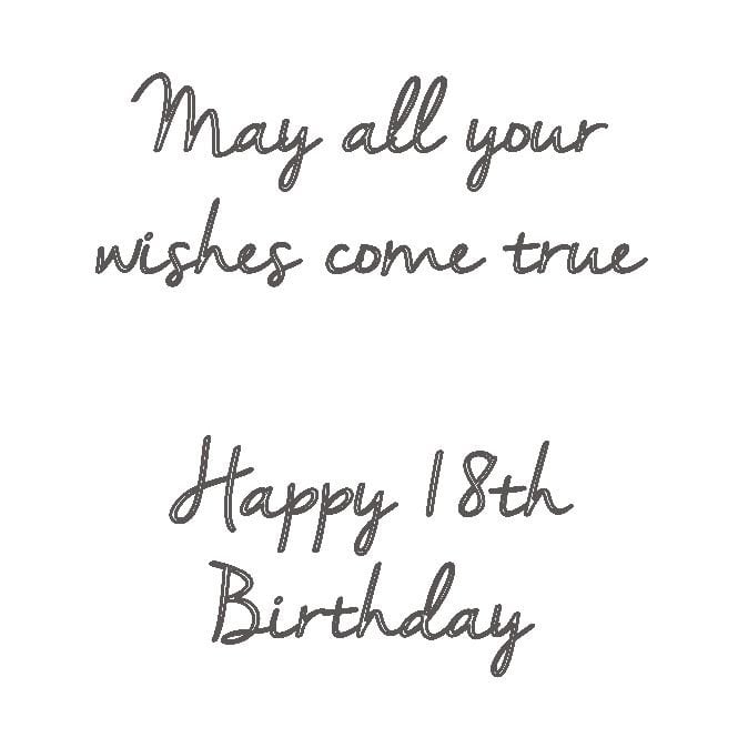 18th Birthday Wishbone Necklace in Sterling Silver