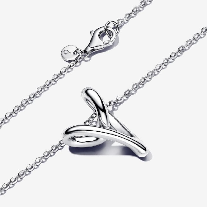 Organically Shaped Heart Pendant Necklace, 70cm