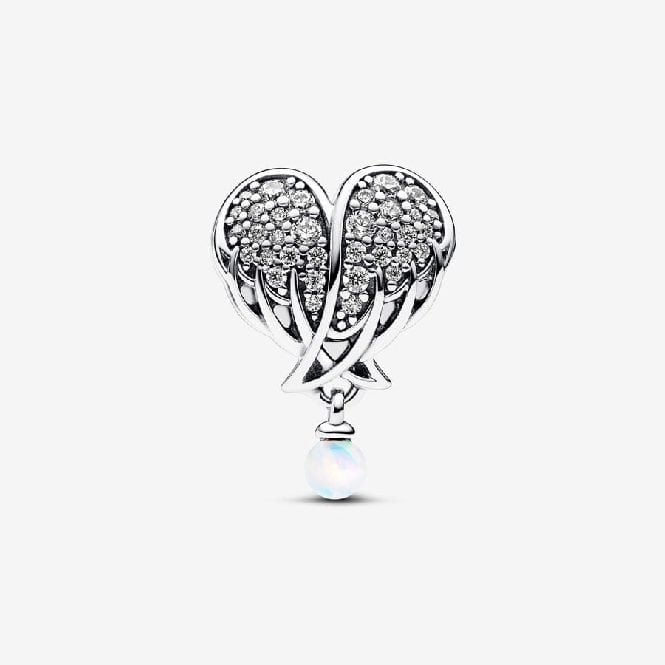 Sparkling Angel Wings & Heart Charms