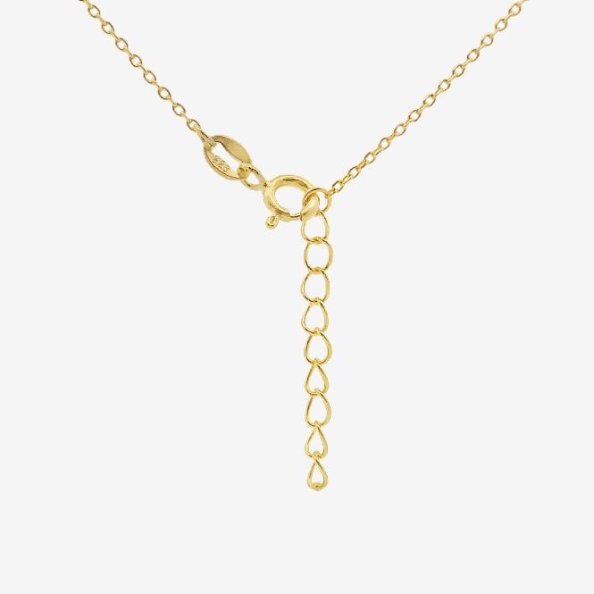 Gold and CZ Heart Pendant Necklace