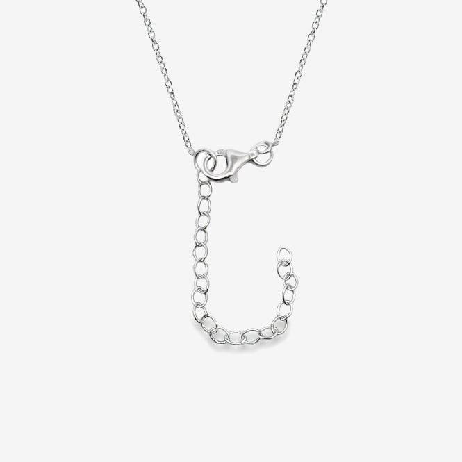 Silver 5 Star CZ Necklace