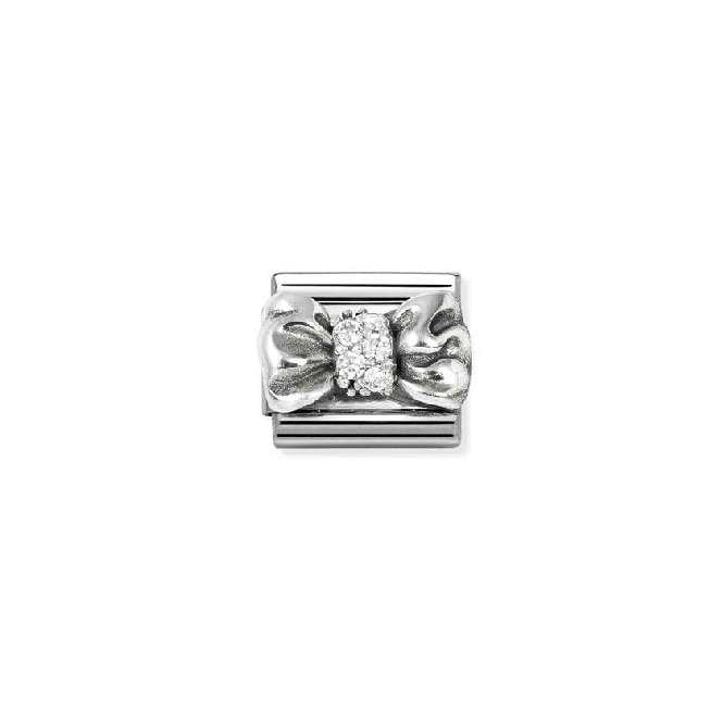 Classic Silver and CZ Bow Fashion & Fun Charms