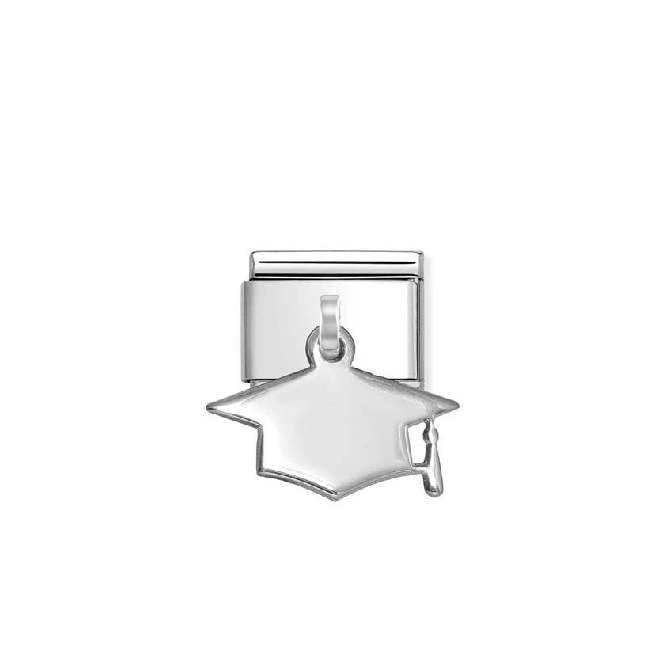Classic Silver Graduation Hat Pendant Graduation Charms