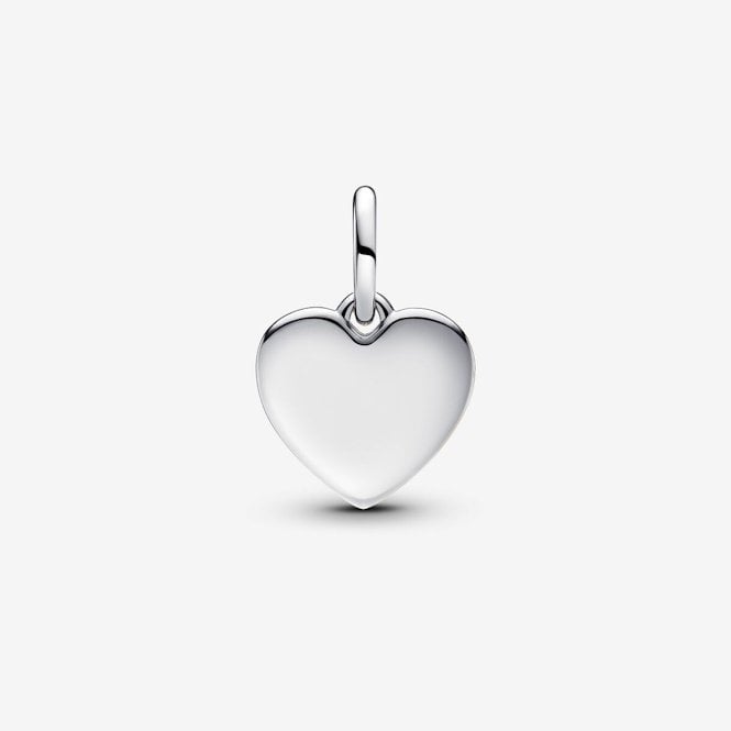 Engravable Sparkling Love Heart Dangle Charms
