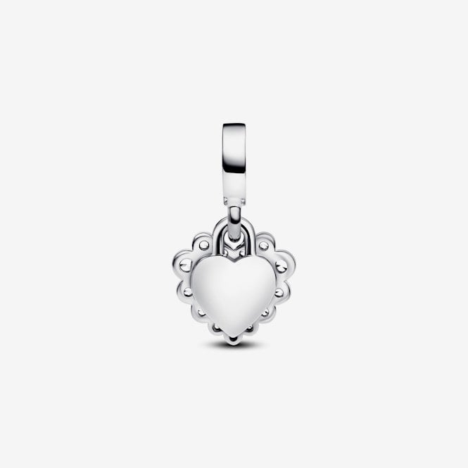Sparkling Heart Double Dangle Charms