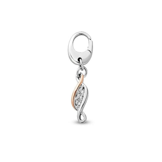 Insignia Silver Past Present Future Charm