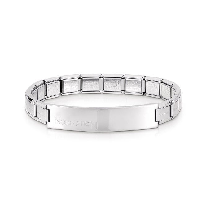 Trendsetter Silver Steel Engravable Bracelet