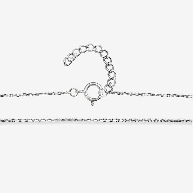 Silver Horizontal Feather Necklace
