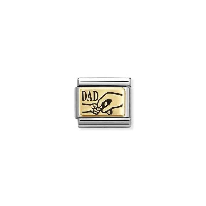 Classic Gold Dad Hand Friends & Family Charms