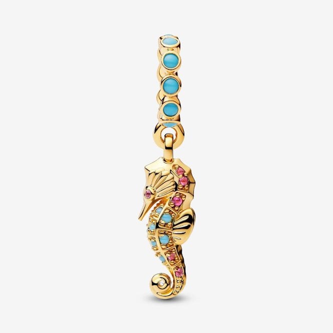 Gold Seahorse Dangle Charms