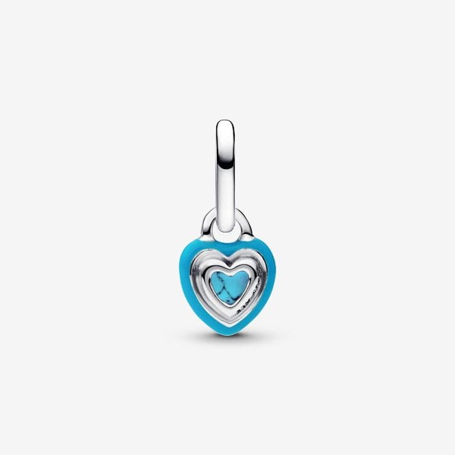 Turquoise Heart Mini Dangle Charms