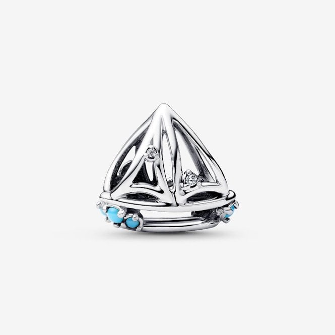 Turquoise Sailboat Charms