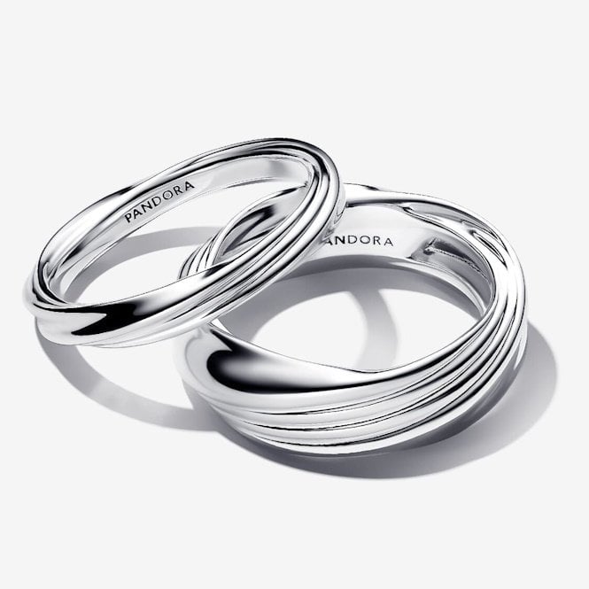 Dual Ring Pandora Rings Sold Near Me Pandora ME Pavé White Dual Ring