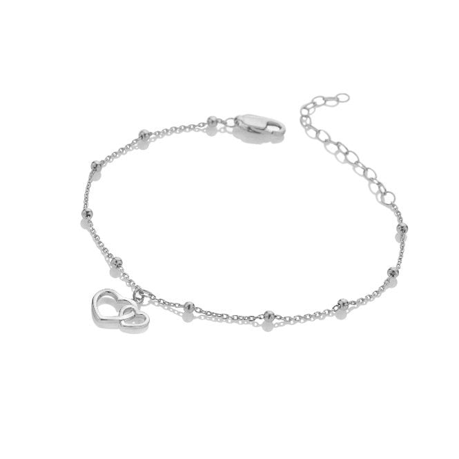 Silver Whisper Mother and Daughter Bracelet