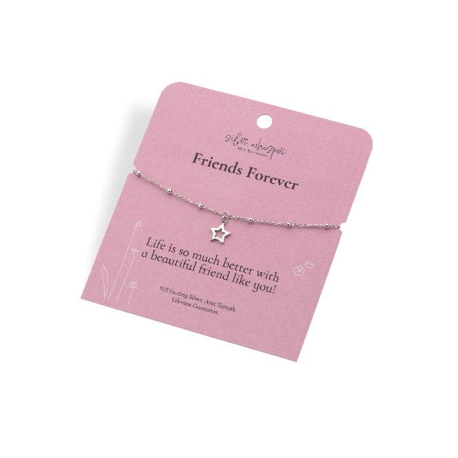 Silver Whisper Friends Forever Bracelet
