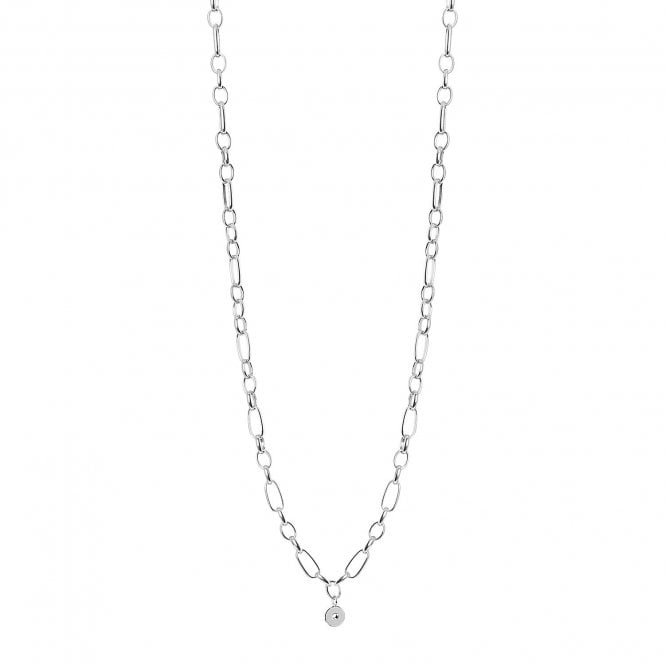 Amoa Multi-link Silver Necklace, 61.5cm