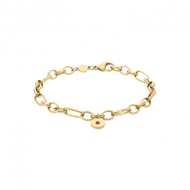 Amoa Multi-link Gold Bracelet, 23cm