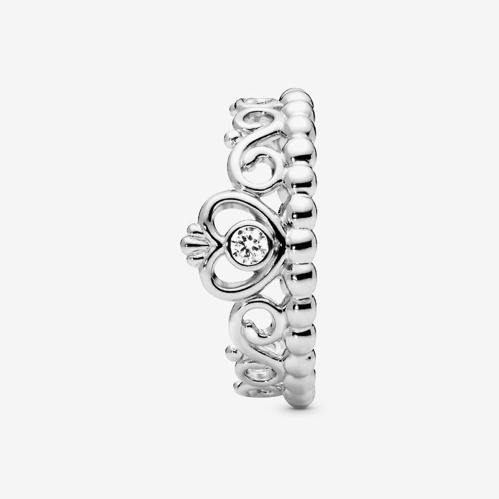 Princess Tiara Crown Ring, Size 60