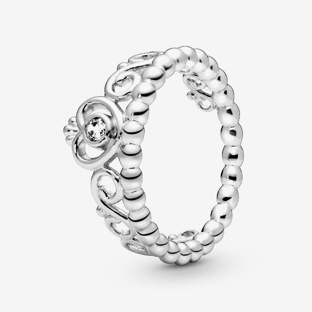 PANDORA リング 6点セット サイズ52 Pandora Princess Tiara Crown Ring, Size 52, 190880CZ-52
