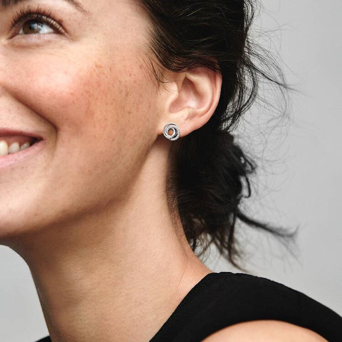 Family Always Encircled Stud Earrings