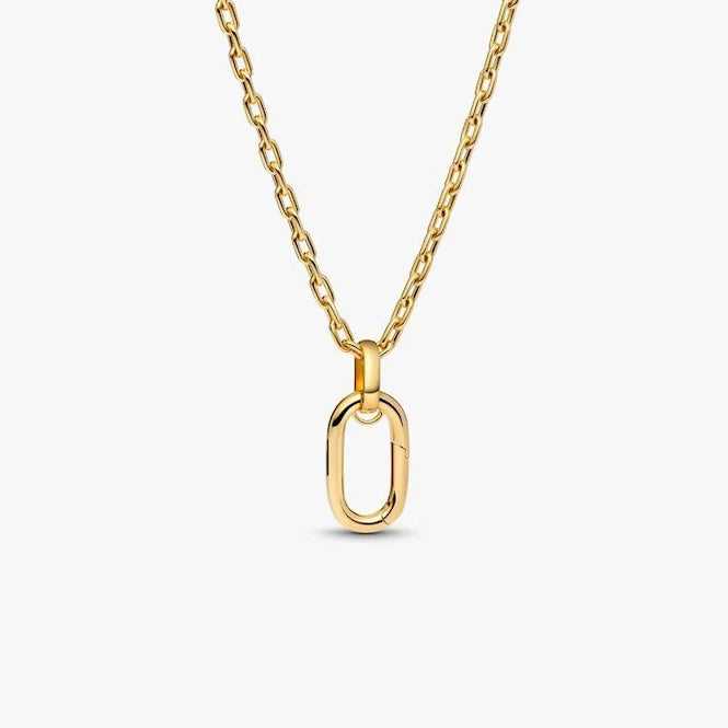 ME Gold Large Openable Link Pendant Necklace, 70cm