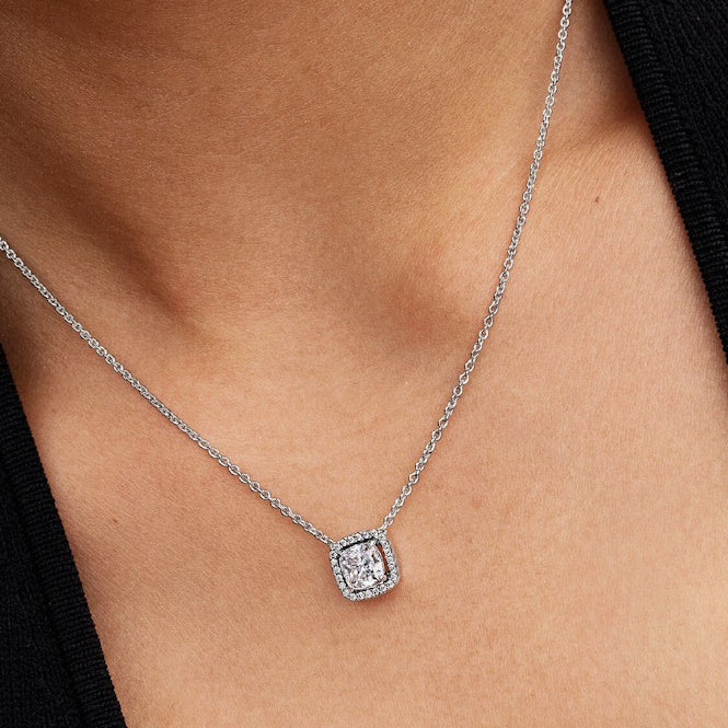Halo Pendant Collier Necklace, 45cm