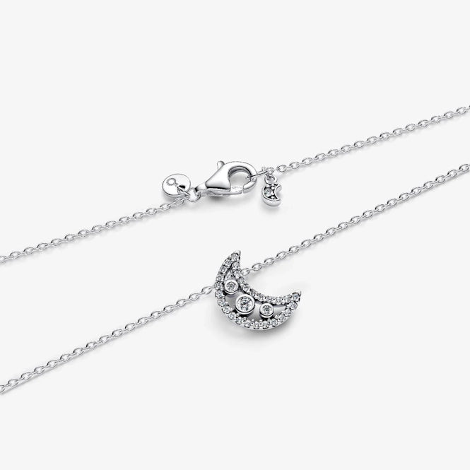 Crescent Moon Pendant Necklace, 50cm