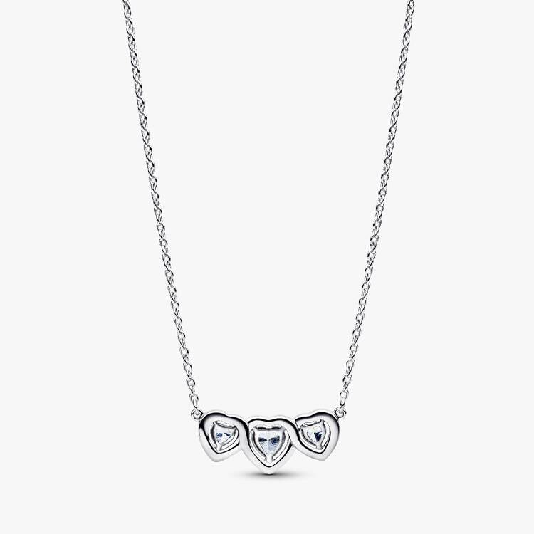 Halo Heart Trilogy Collier Necklace, 45cm