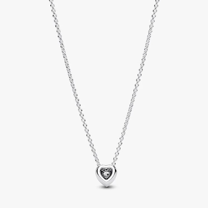 Elevated Heart Necklace, 45cm
