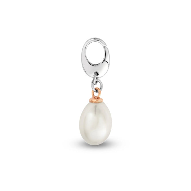 Insignia Silver Beachcomber Charm with Pearl