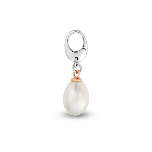 Insignia Silver Beachcomber Charm with Pearl
