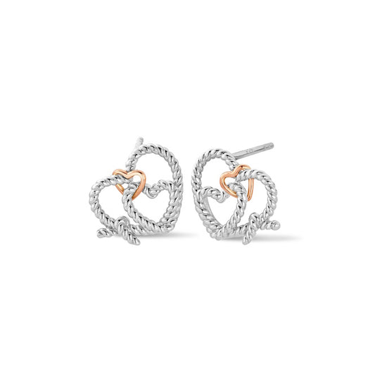 Forever Yours Silver Bound Stud Earrings