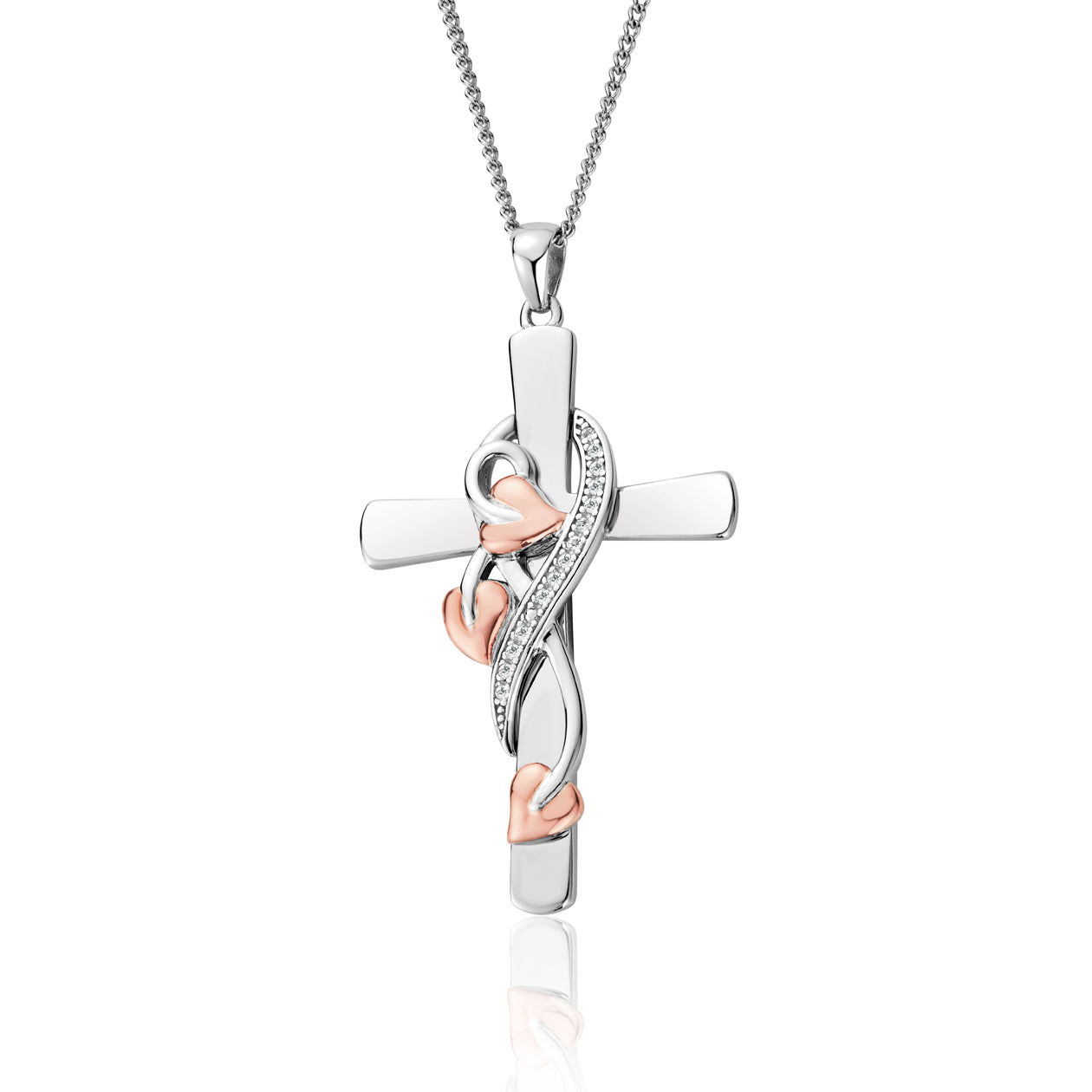 Tree of Life Cross Vine Pendant Necklace