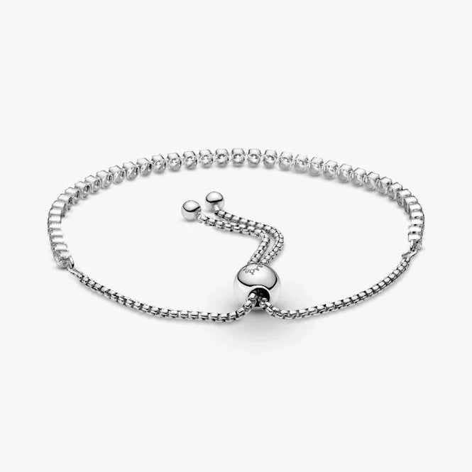 Sparkling Slider Tennis Bracelet, 25cm