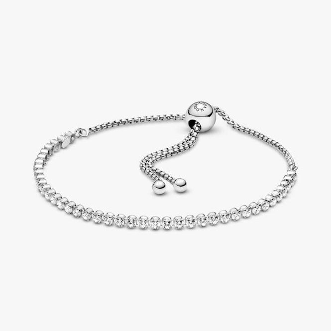 Pandora Sparkling Slider Tennis Bracelet, 23cm, 599375C01-1