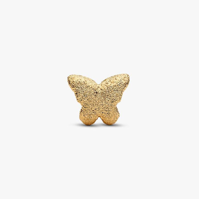 Gold Textured Butterfly Mini Charms