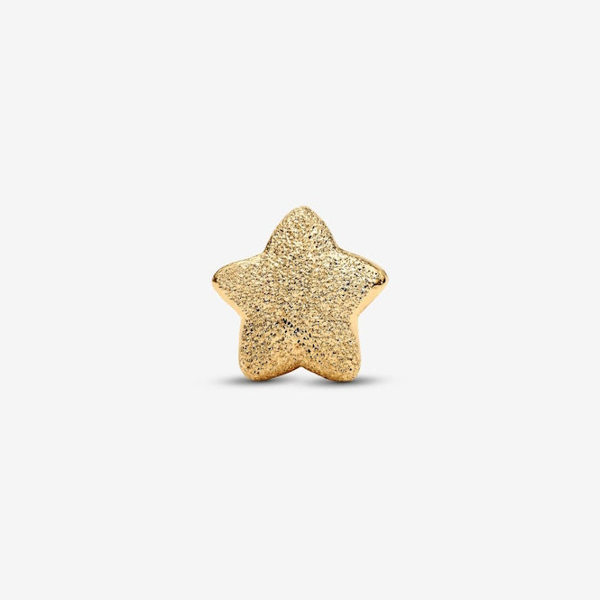 Gold Textured Star Mini Charms