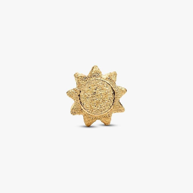 Gold Textured Sun Mini Charms