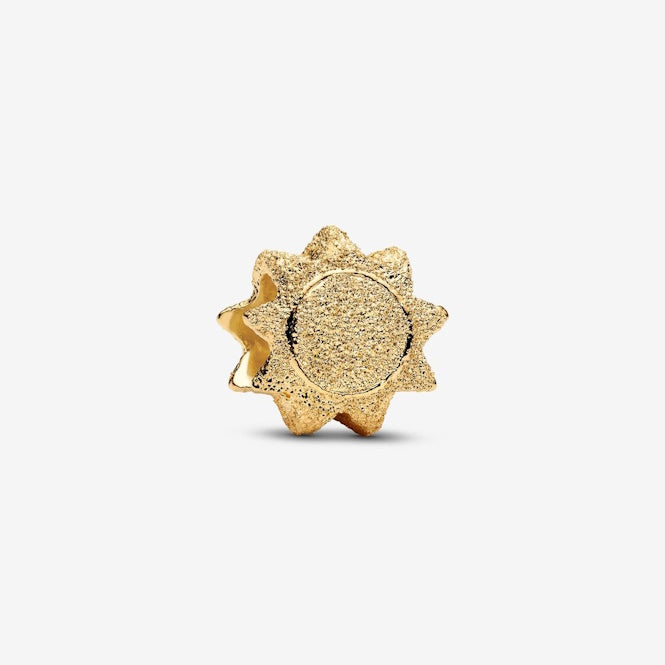 Gold Textured Sun Mini Charms