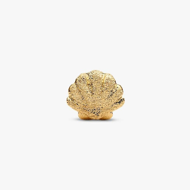 Gold Textured Shell Mini Charms