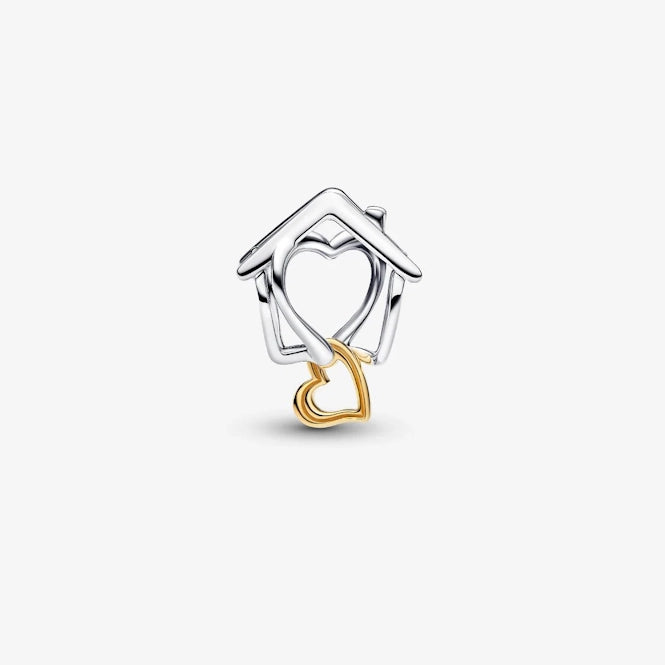 Gold Home & Heart Charms